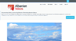 Desktop Screenshot of albanianvoices.org