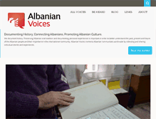 Tablet Screenshot of albanianvoices.org